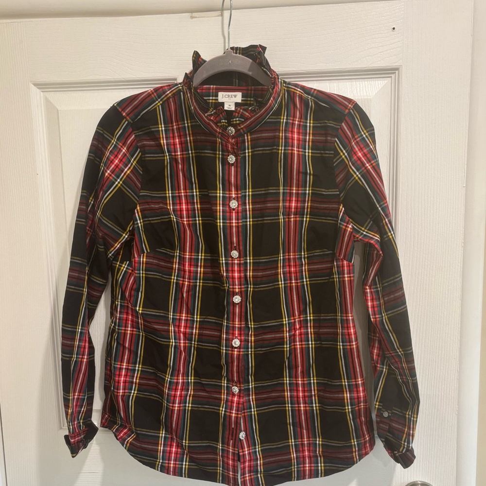 J.Crew Women’s Plaid Button Down